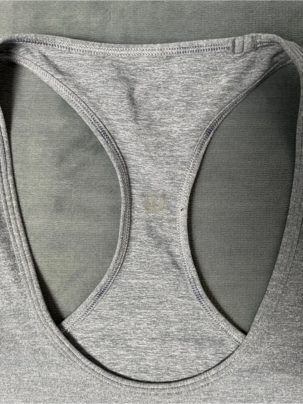 Lululemon Athletica Racerback Tank Top Women’s Silver Gray Fox Business